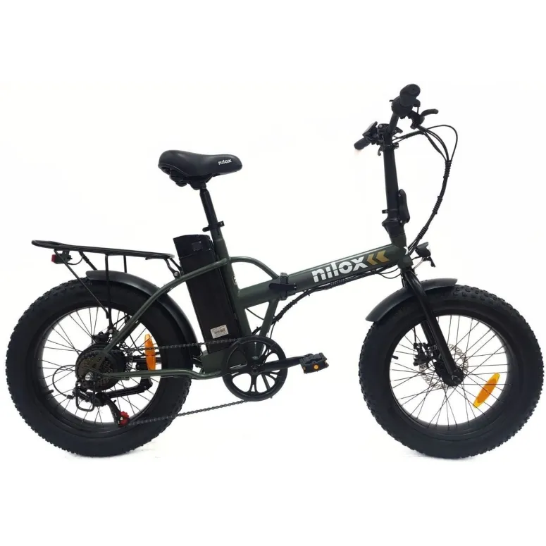 Elektryczny Rower Składany Fatbike 20 Stal Tarcze Revo Światła 7-biegów