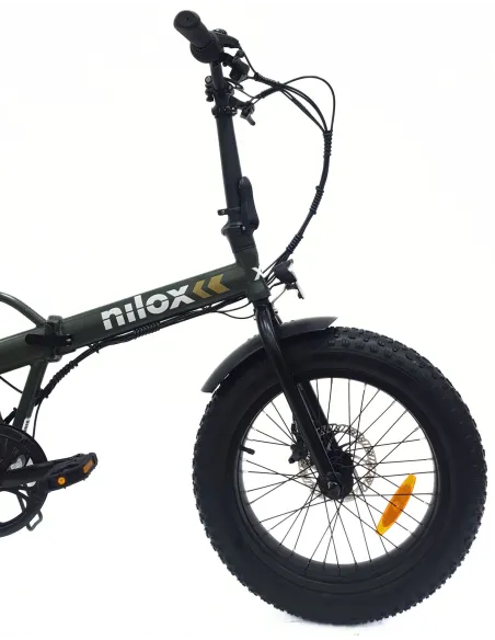 Elektryczny Rower Składany Fatbike 20 Stal Tarcze Revo Światła 7-biegów