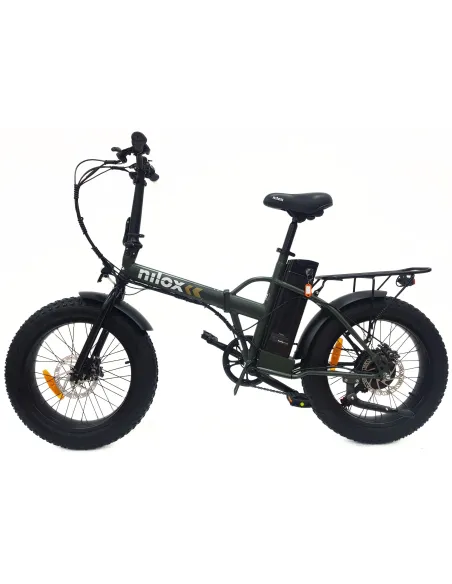 Elektryczny Rower Składany Fatbike 20 Stal Tarcze Revo Światła 7-biegów