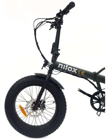 Elektryczny Rower Składany Fatbike 20 Stal Tarcze Revo Światła 7-biegów