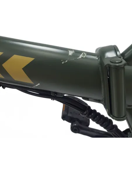 Elektryczny Rower Składany Fatbike 20 Stal Tarcze Revo Światła 7-biegów