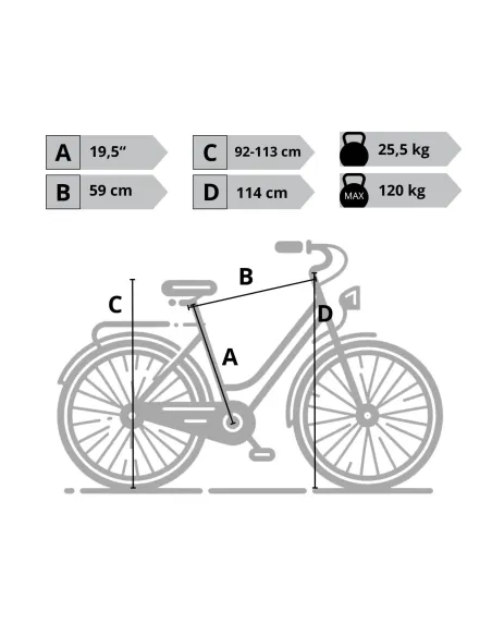 Elektryczny Rower Miejski 28 Alu Revo ALtus 7-biegów Wspomaganie Światła