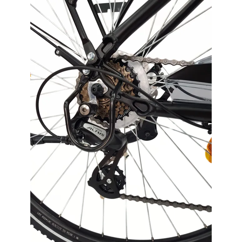 Elektryczny Rower Miejski 28 Alu Revo ALtus 7-biegów Wspomaganie Światła