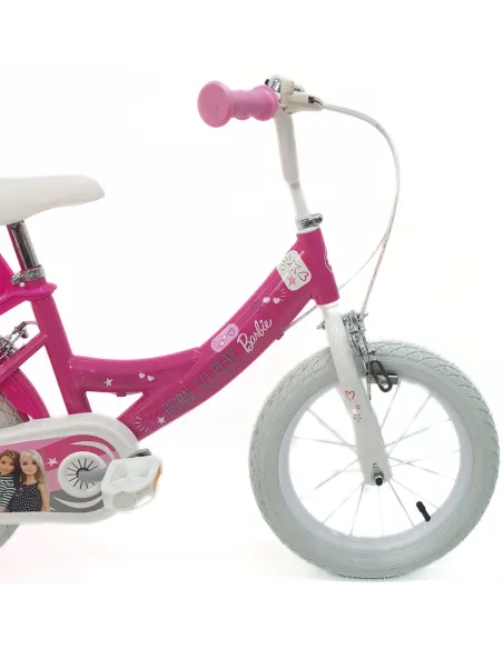Rower Dziecięcy 14 Dziewczęcy Stal Kółka Boczne Dzwonek Bagażnik Na Lalki