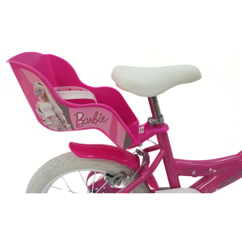 Rower Dziecięcy 14 Dziewczęcy Stal Kółka Boczne Dzwonek Bagażnik Na Lalki