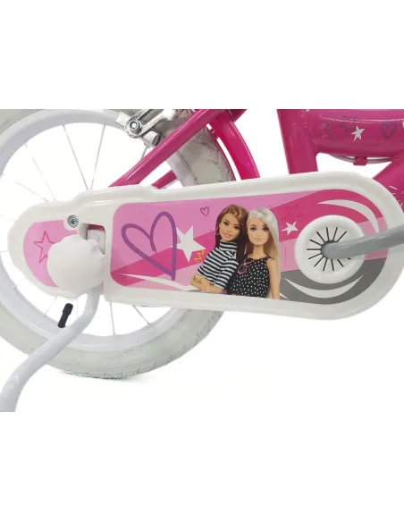 Rower Dziecięcy 14 Dziewczęcy Stal Kółka Boczne Dzwonek Bagażnik Na Lalki