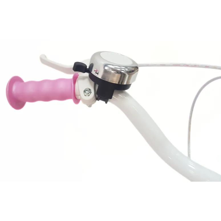 Rower Dziecięcy 14 Dziewczęcy Stal Kółka Boczne Dzwonek Bagażnik Na Lalki