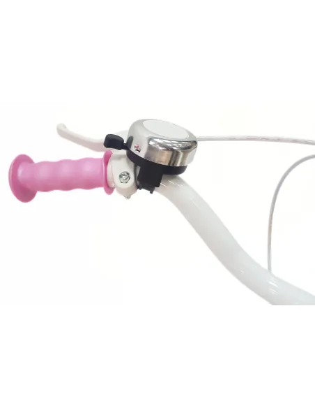 Rower Dziecięcy 14 Dziewczęcy Stal Kółka Boczne Dzwonek Bagażnik Na Lalki