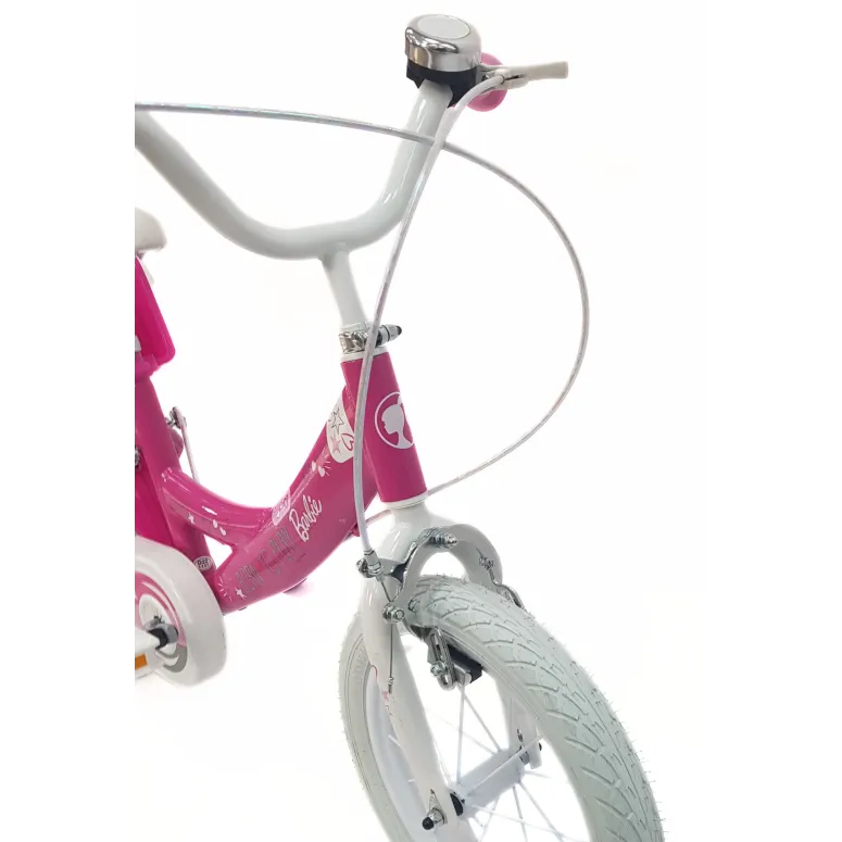 Rower Dziecięcy 14 Dziewczęcy Stal Kółka Boczne Dzwonek Bagażnik Na Lalki