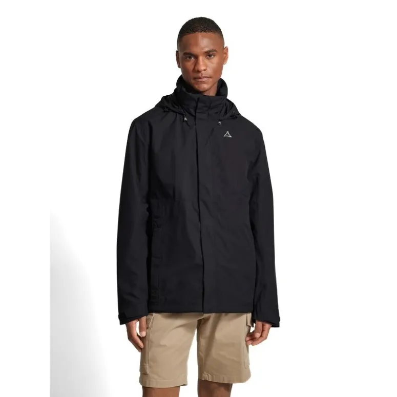 Kurtka Męska Schöffel Easy M4 Wodoszczelna Z Kapturem Czarna VENTURI r. 54