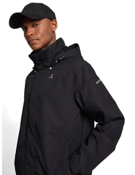 Kurtka Męska Schöffel Easy M4 Wodoszczelna Z Kapturem Czarna VENTURI r. 54
