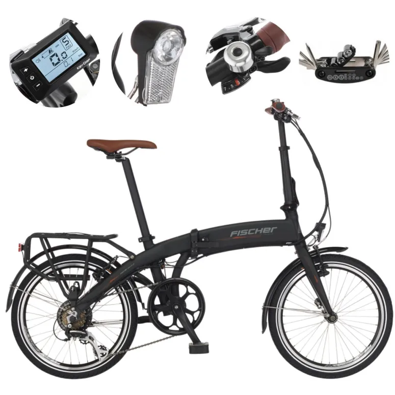 Elektryczny Rower Składany 20 Alu Cyngle Acera Wspomaganie Bagażnik Światła