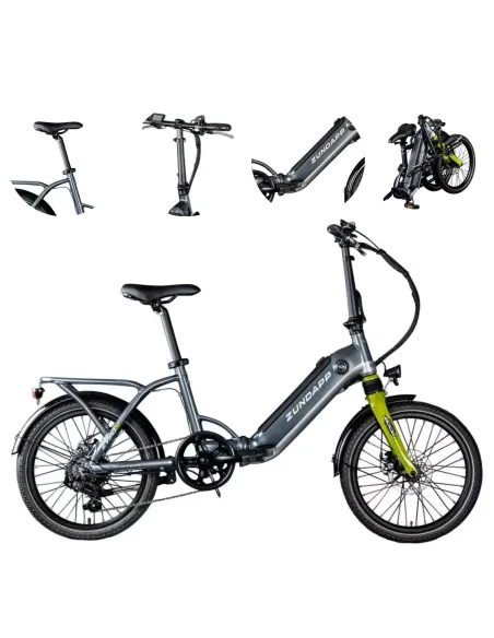 Elektryczny Rower Składany 20 ALU Męski Damski Miejski Bagaż Składak Tarcze