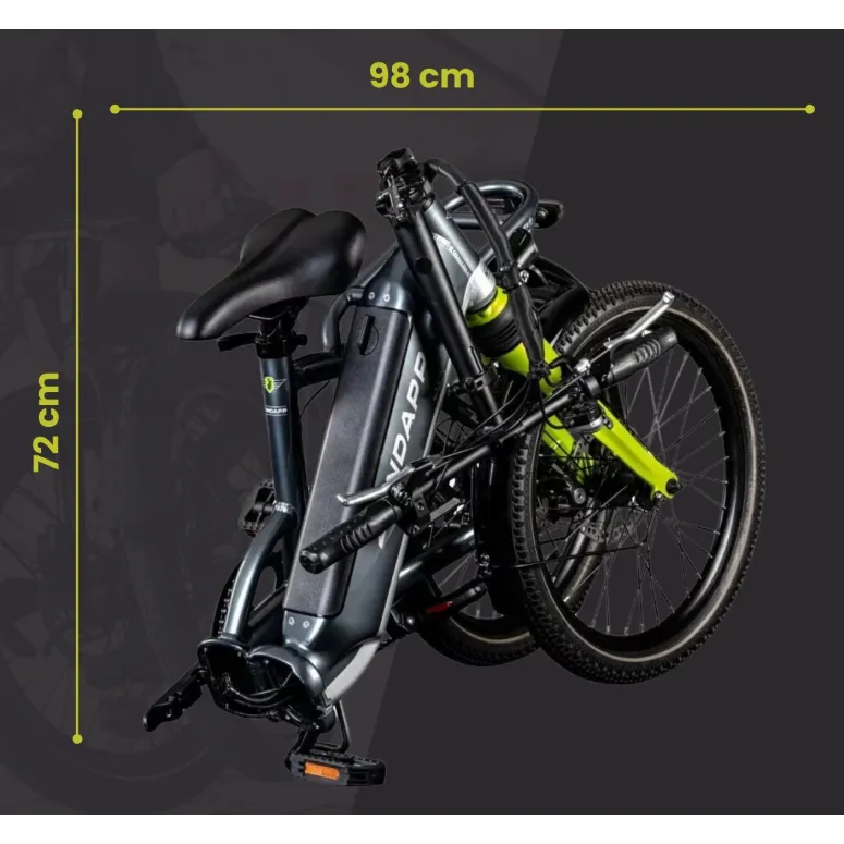 Elektryczny Rower Składany 20 ALU Męski Damski Miejski Bagaż Składak Tarcze