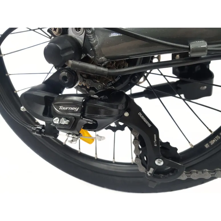 Elektryczny Rower Składany 20 ALU Męski Damski Miejski Bagaż Składak Tarcze