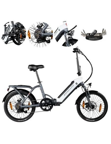 Elektryczny Rower Składany 20 ALU Męski Damski Miejski Bagaż Tarcze Składak