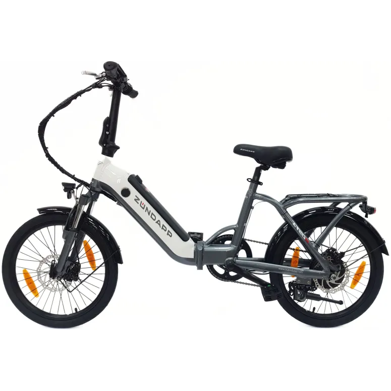 Elektryczny Rower Składany 20 ALU Męski Damski Miejski Bagaż Tarcze Składak