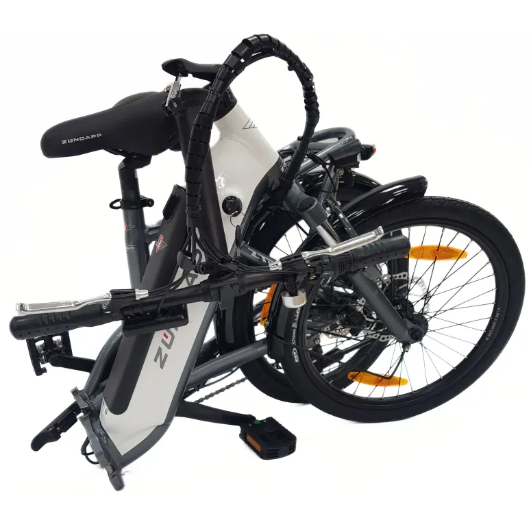 Elektryczny Rower Składany 20 ALU Męski Damski Miejski Bagaż Tarcze Składak