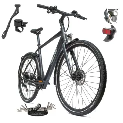 Rower Elektryczny Męski Trekkingowy 28 HEAD 250W Bafang Hydraulika Lekki