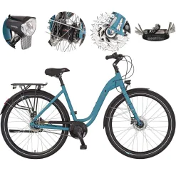 Rower Miejski Damski Męski 28 Alu Hydraulika 7-biegów Dynamo Światła Stopka