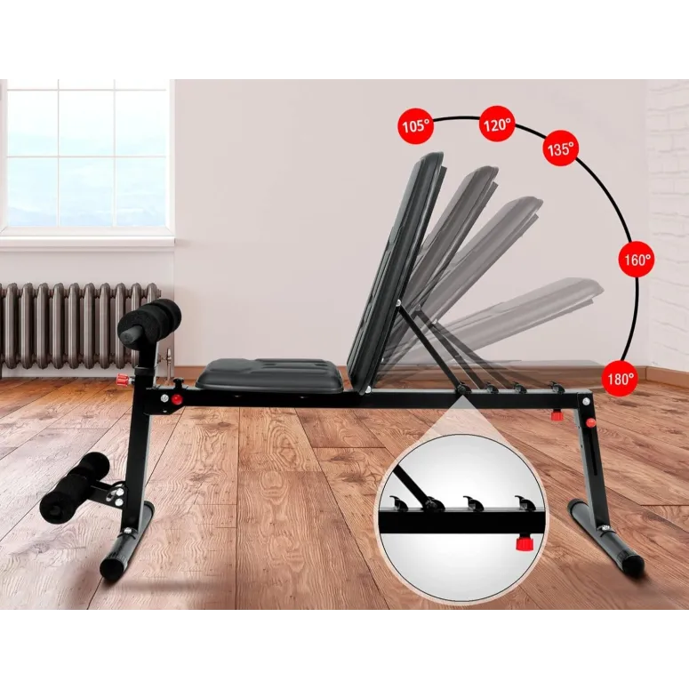 Ławka Treningowa Ultrasport TR-5 Pro Regulowana Składana 18-pozycji 195kg