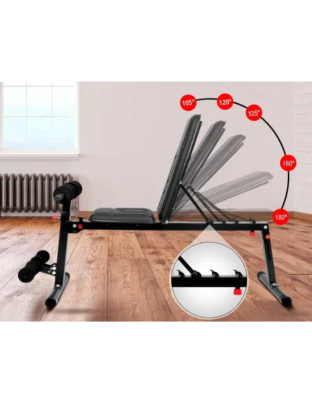 Ławka Treningowa Ultrasport TR-5 Pro Regulowana Składana 18-pozycji 195kg