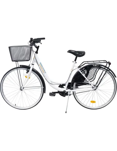 Rower Miejski Damski 26 Błotniki Dzwonek Bagażnik Koszyk Oświetlenie Stopka