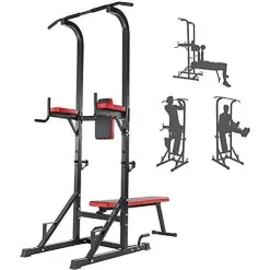 Stacja Podciągowa Wielofunkcyjna ISE Power Tower Dipy Podciąganie Do 120kg