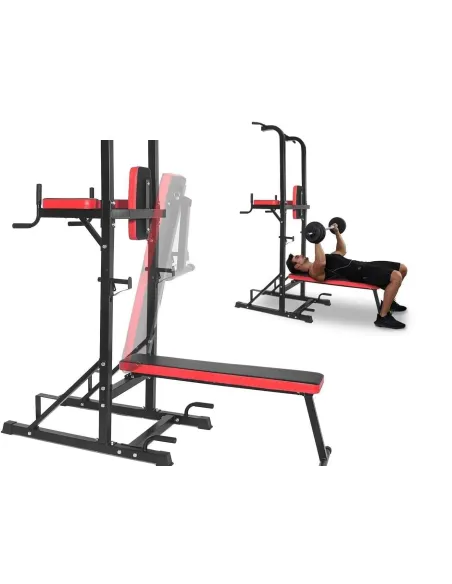 Stacja Podciągowa Wielofunkcyjna ISE Power Tower Dipy Podciąganie Do 120kg