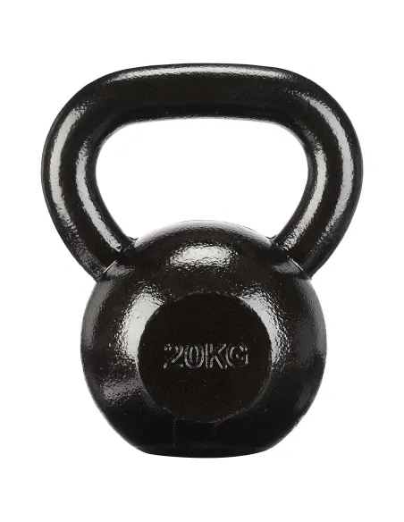 Kettlebell Żeliwny 20kg Amazon Basics Czarny Odważnik Hantel Kula Kettle