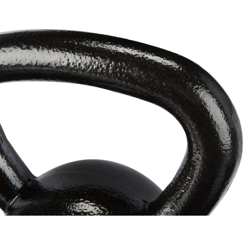 Kettlebell Żeliwny 20kg Amazon Basics Czarny Odważnik Hantel Kula Kettle