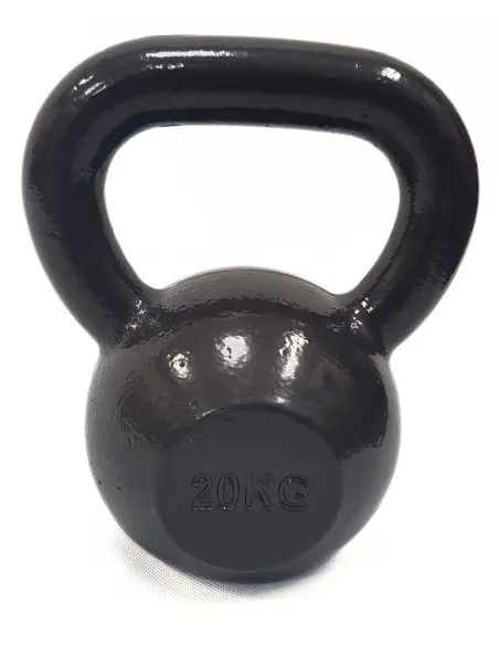 Kettlebell Żeliwny 20kg Amazon Basics Czarny Odważnik Hantel Kula Kettle