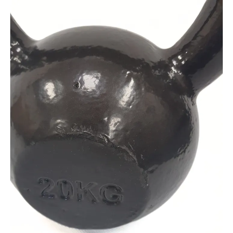 Kettlebell Żeliwny 20kg Amazon Basics Czarny Odważnik Hantel Kula Kettle