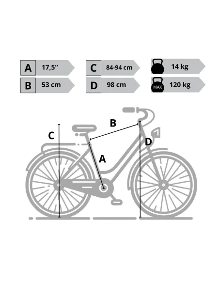 Rower Miejski Damski 26 Stal Retro Bagażnik Oświetlenie Dzwonek Revoshift