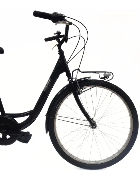 Rower Miejski Damski 26 Stal Retro Bagażnik Oświetlenie Dzwonek Revoshift