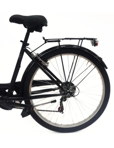 Rower Miejski Damski 26 Stal Retro Bagażnik Oświetlenie Dzwonek Revoshift