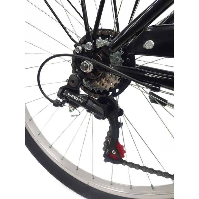 Rower Miejski Damski 26 Stal Retro Bagażnik Oświetlenie Dzwonek Revoshift