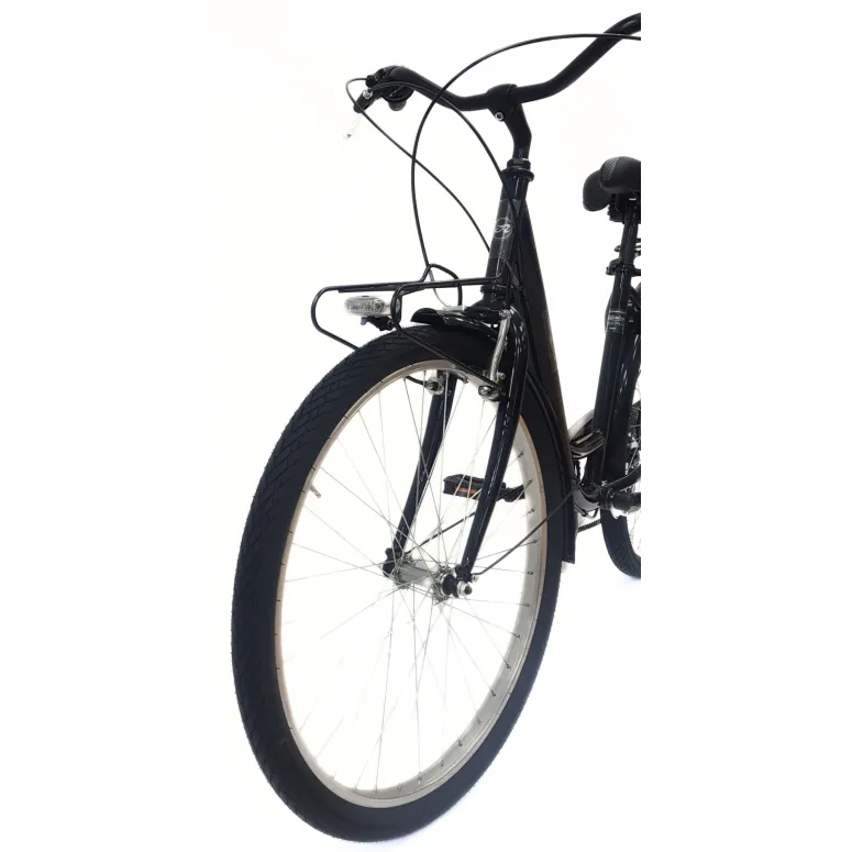 Rower Miejski Damski 26 Stal Retro Bagażnik Oświetlenie Dzwonek Revoshift