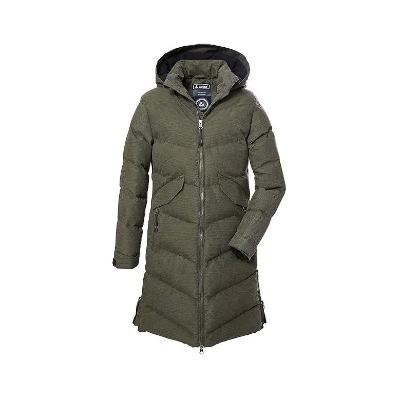 Pikowany Płaszcz Dziewczęcy Killtec Kow 167 Wodoodporny Z Kapturem r. 164cm