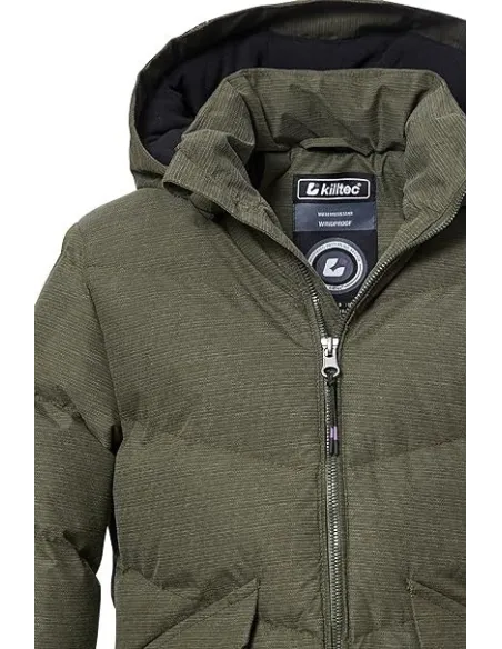 Pikowany Płaszcz Dziewczęcy Killtec Kow 167 Wodoodporny Z Kapturem r. 164cm