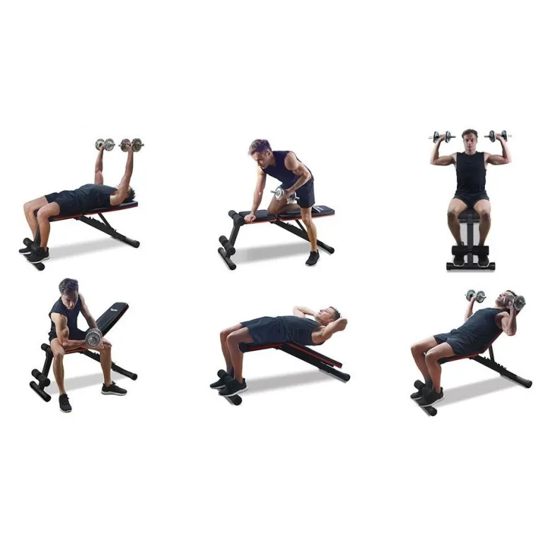 Ławka Treningowa Pasyou Do Cwiczeń Regulowana Składana Wielofunkcyjna 227kg