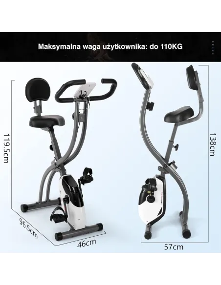 Rowerek Treningowy Ultrasport F-Bike 200b Magnetyczny Stacjonarny Do 110 kg