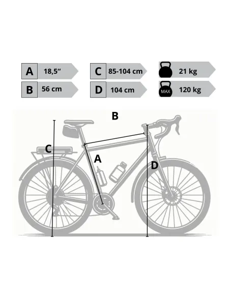 Rower Trekkingowy 28 ALU Uniwersalny Revo Dzwonek Stopka Bagażnik Błotniki