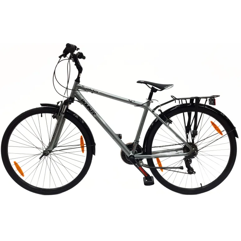 Rower Trekkingowy 28 ALU Uniwersalny Revo Dzwonek Stopka Bagażnik Błotniki