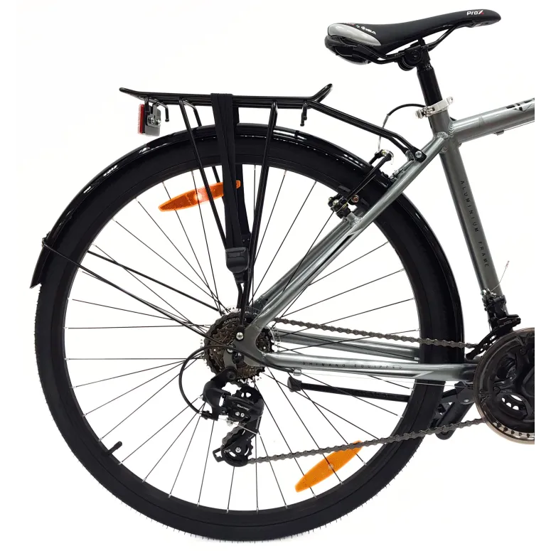 Rower Trekkingowy 28 ALU Uniwersalny Revo Dzwonek Stopka Bagażnik Błotniki