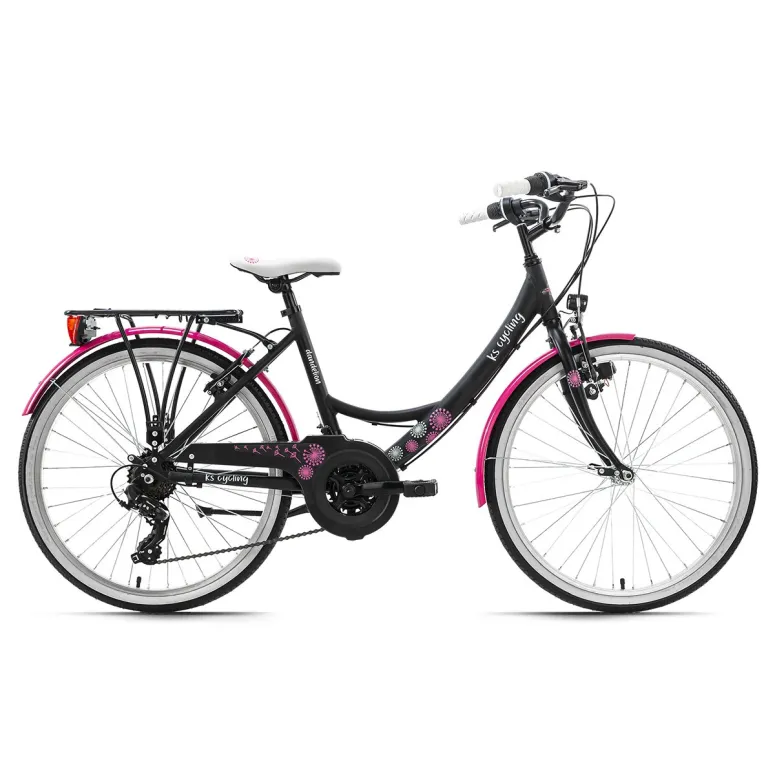 Dziewczęcy Rower Miejski 24 ALU 6 Biegów Komunia - 1