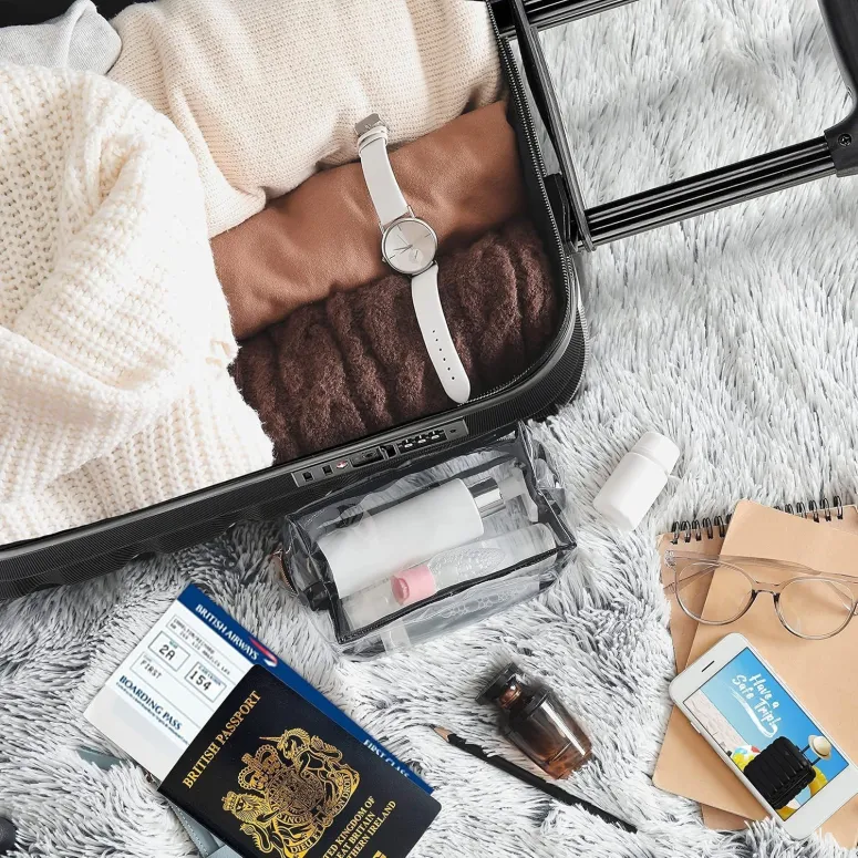 Zestaw Walizek Flight Knight 3 Walizki Duża Średnia Mała Koła 360° Czarny