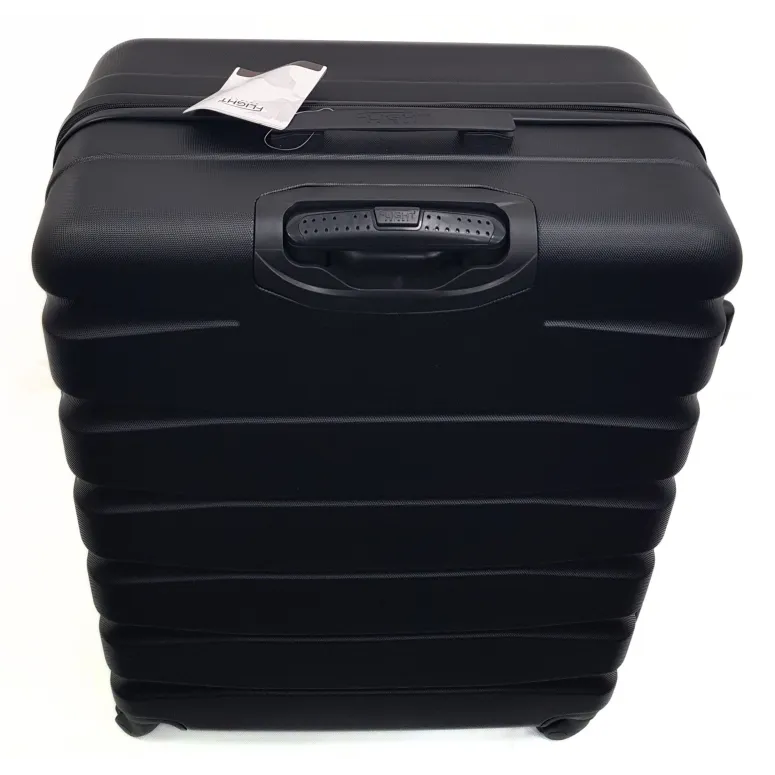 Zestaw Walizek Flight Knight 3 Walizki Duża Średnia Mała Koła 360° Czarny