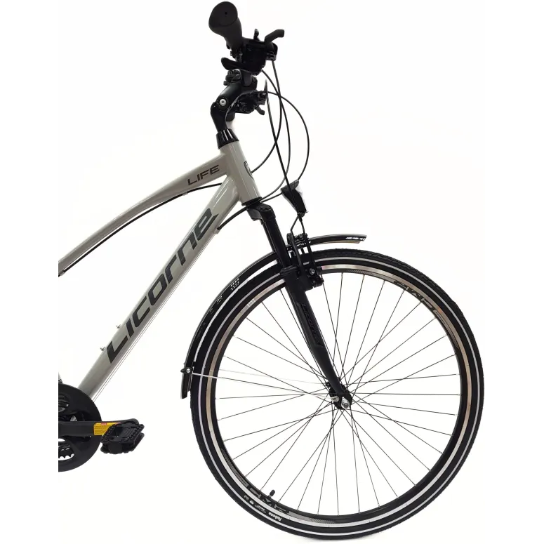 Rower Trekkingowy Damski 28 Stal Bagażnik Światła Dzwonek Błotniki Cyngle