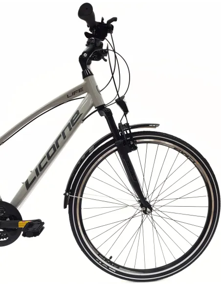 Rower Trekkingowy Damski 28 Stal Bagażnik Światła Dzwonek Błotniki Cyngle